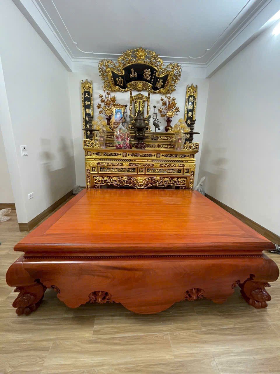 Sập Trơn Gỗ Gụ Nam Phi Cực Đẹp 1m6x2m